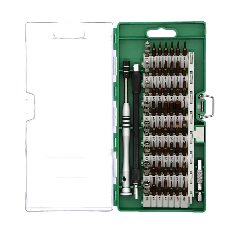 DELTACO - Smartphone Repair Kit, 58 pcs, Precision CRV, green
