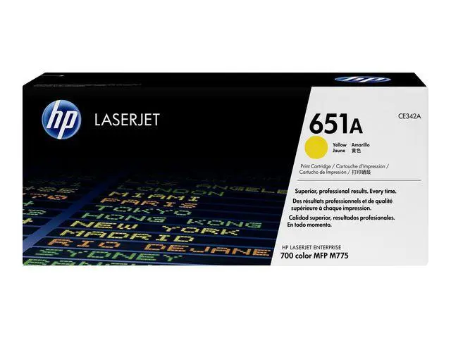 HP - 651A original Toner cartridge CE342A yellow standard capacity 16.000 pages 1-pack