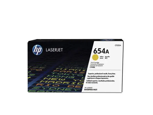 HP - 654A gul original LaserJet-tonerkassett