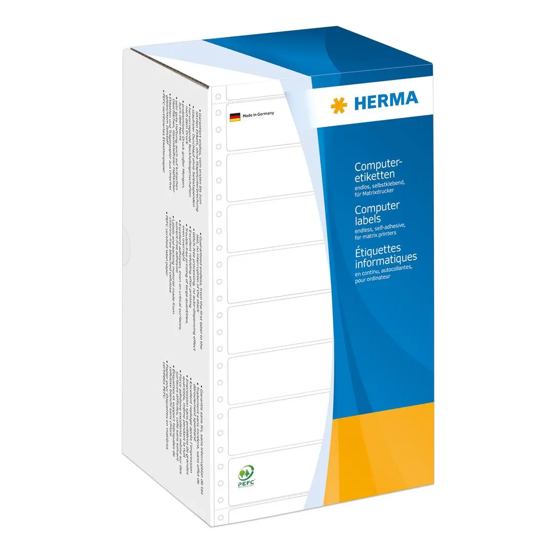 Herma - Computeretiketten weiß 147,32x73,8 mm perf. 4000 St.