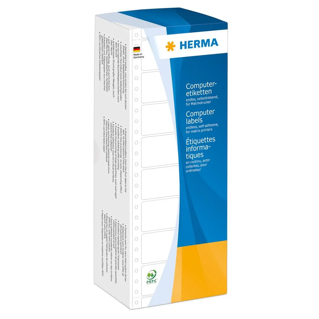 Herma - Computeretiketten weiß 50,8x23 mm Papier 12000 St.