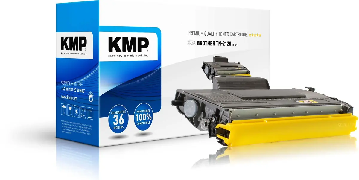 KMP - B-T21 - svart - kompatibel - tonerpatron (alternativ for: Brother TN2120)