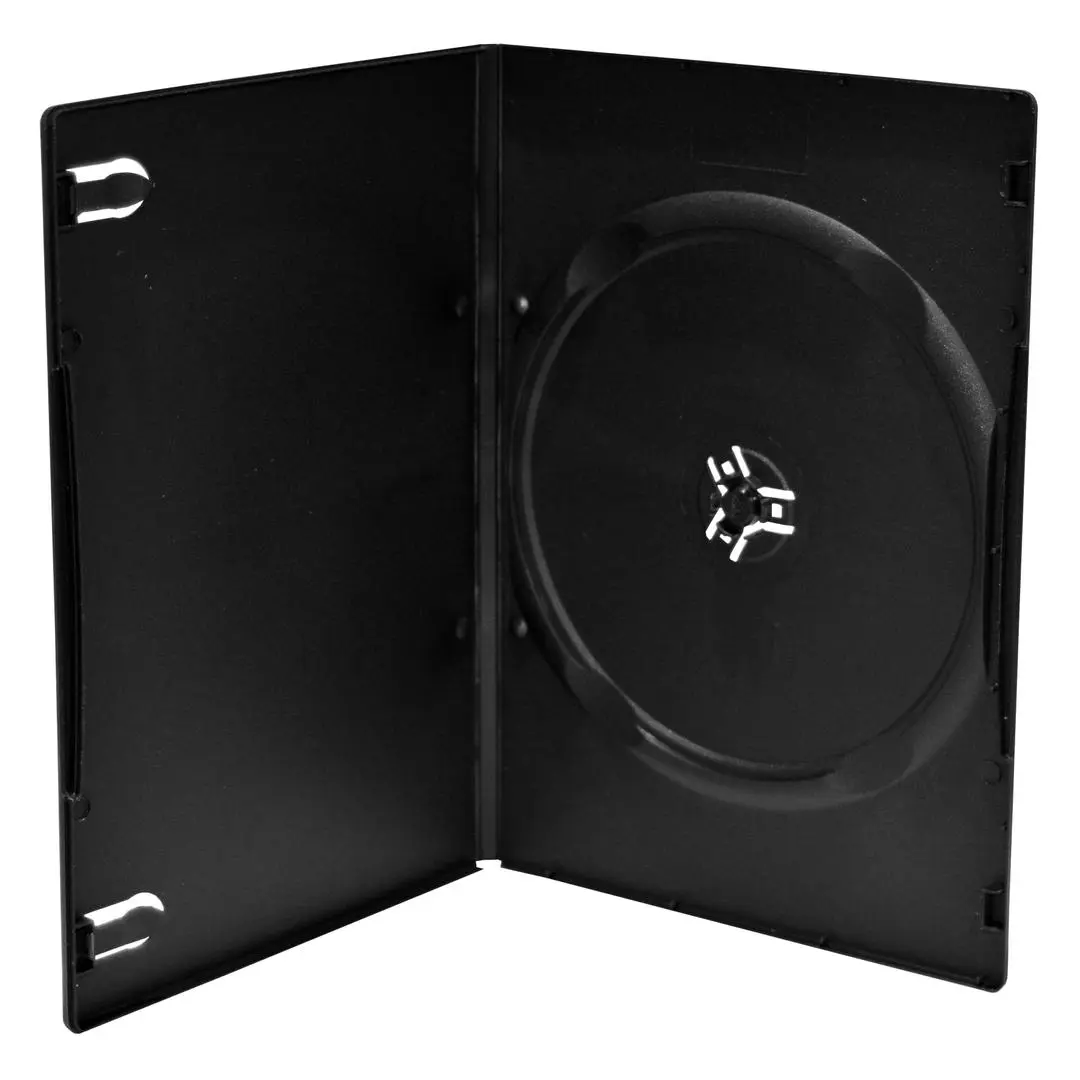 MediaRange - DVD Case Single Slim black 7mm, 100-pack Handpacking, 100-pack