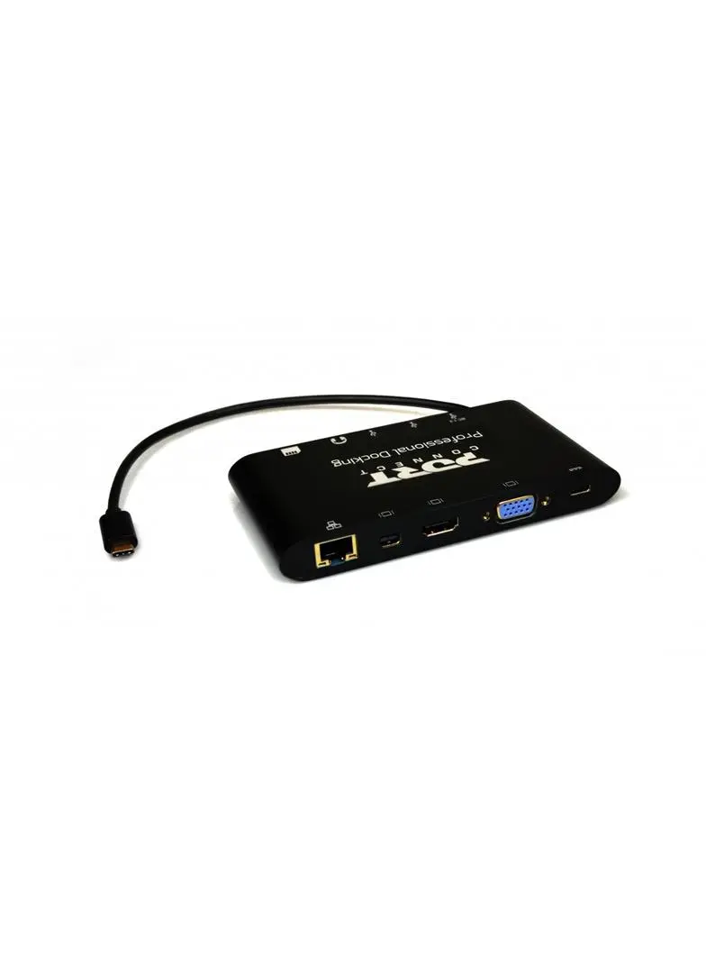 PORT DESIGNS - PORT connect TRAVEL 1X4K ++ - dokkingstasjon - USB-C - VGA, HDMI, Mini DP - 1GbE