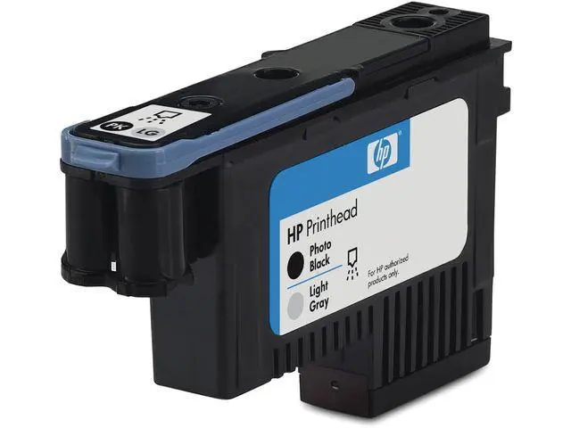 HP - 70 foto svart og lyst grått skrivehode