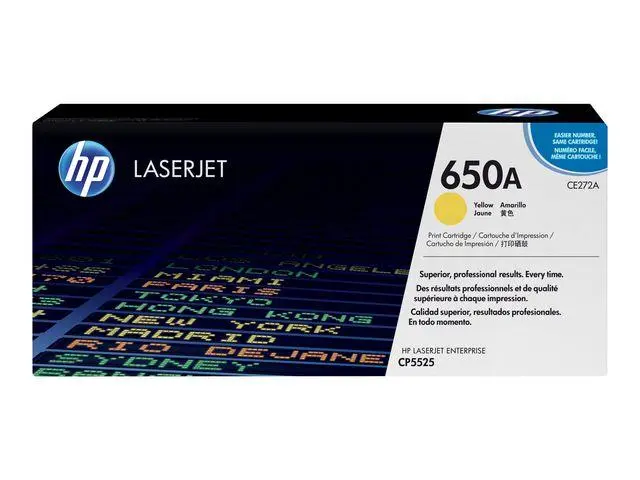 HP - 650A gul original LaserJet-tonerkassett