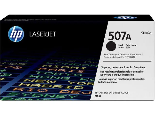 HP - 507A svart original LaserJet-tonerkassett