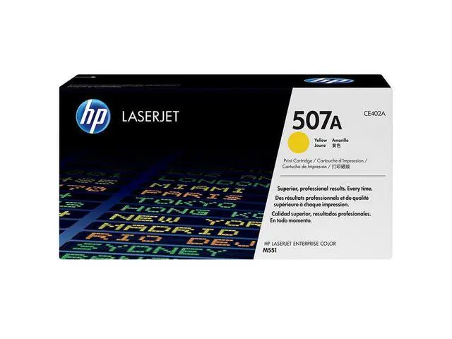 HP - 507A gul original LaserJet-tonerkassett