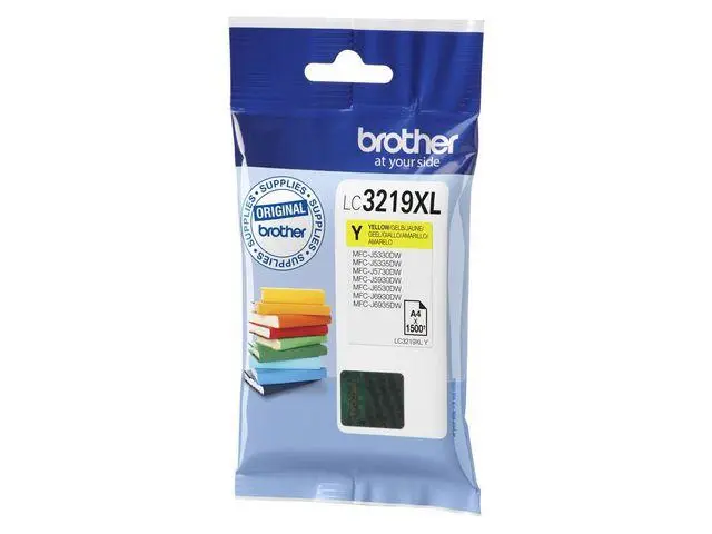 BROTHER - LC-3219XLY INKCARTRIDGE YELLOW 1500 PAGES ISO STANDARD 24711 SUPL