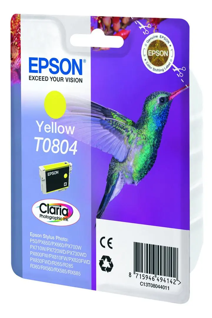 Epson - T0804 - gul - original - blekkpatron