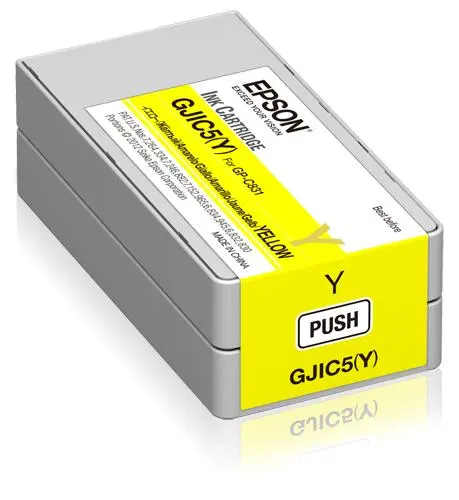 EPSON - GJIC5(Y) - Skriverpatron - 1 x gul - for ColorWorks C831
