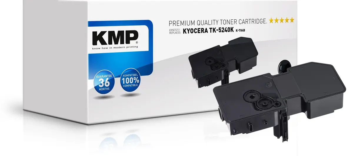 KMP - K-T84B Toner schwarz kompatibel mit Kyocera TK-5240 K
