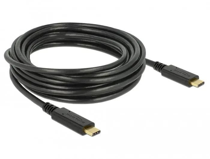Delock - USB type C-kabel - 24 pin USB-C til 24 pin USB-C - 4 m