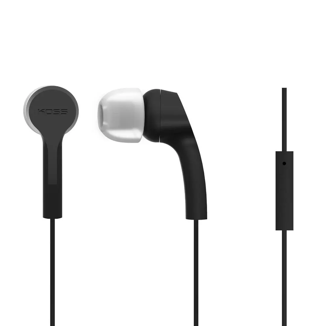 KOSS - Øreplugger KEB9iK Svart In-Ear med one touch mic