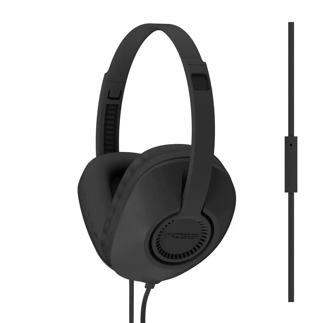 KOSS - Hodetelefon UR23iK Svart Over-Ear med one touch mic
