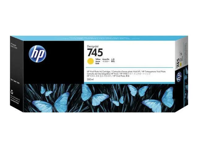 HP - 745 - høykapasitets - gul - original - DesignJet - blekkpatron