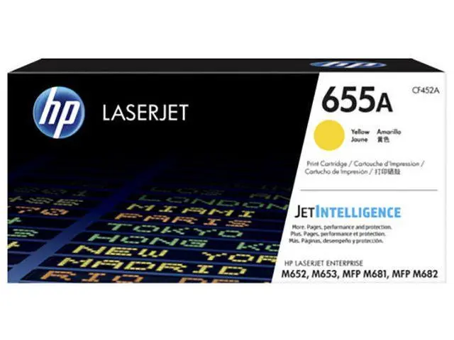 HP - Toner/655A LaserJet Cart YL