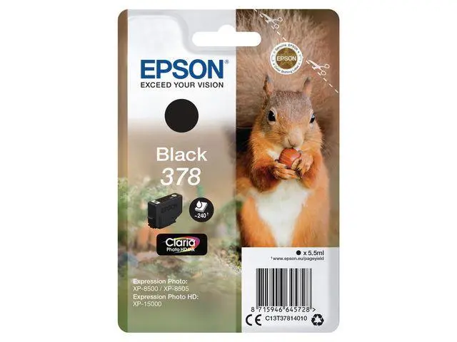 Epson - 378 - svart - original - blekkpatron