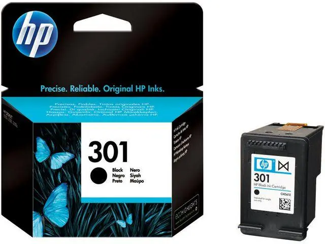HP - 301 svart original blekkpatron