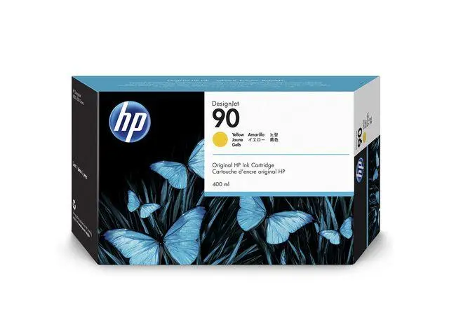 HP - 90 - høykapasitets - gul - original - DesignJet - blekkpatron