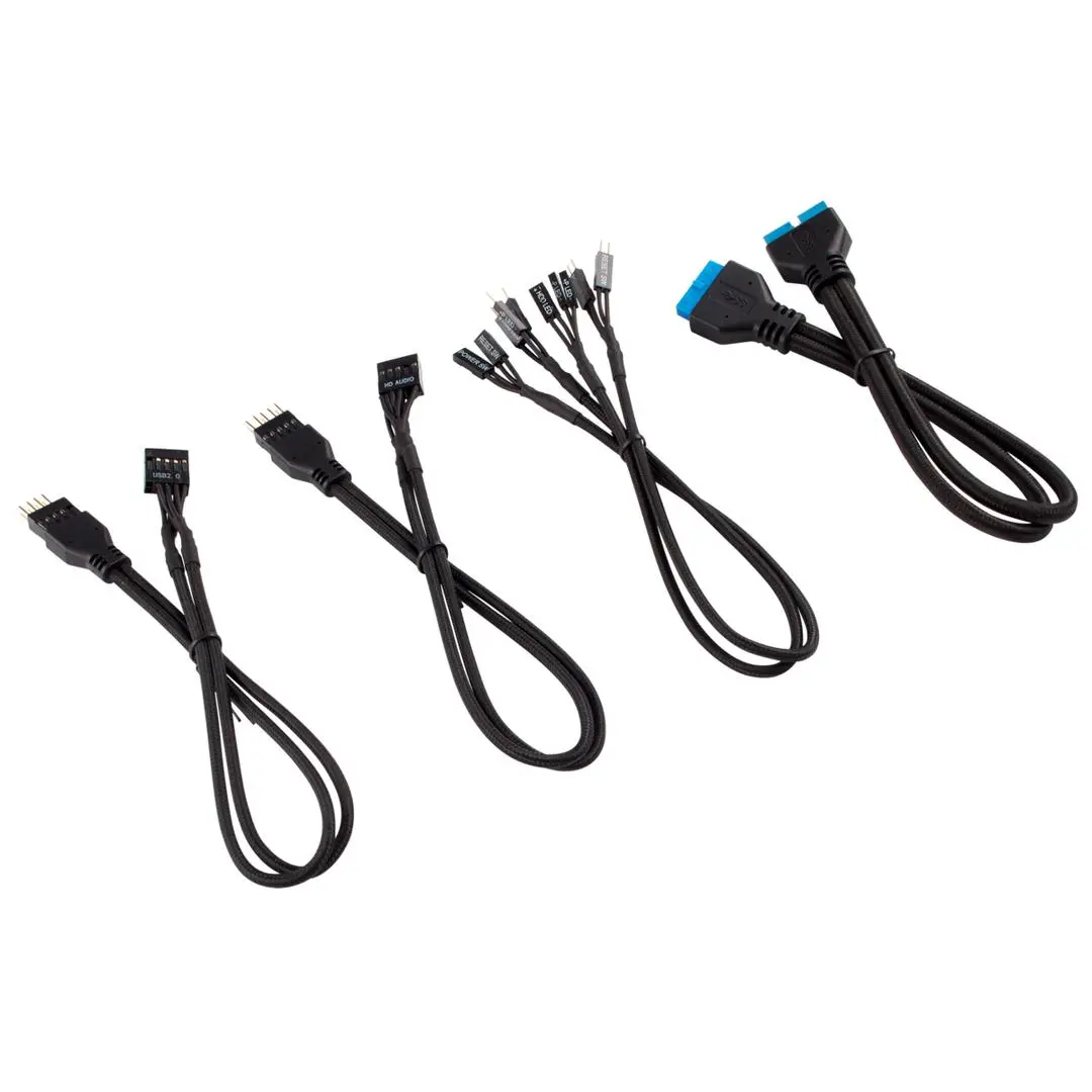 Corsair - Premium Sleeved Front Panel Extension Kit - datakabelsett