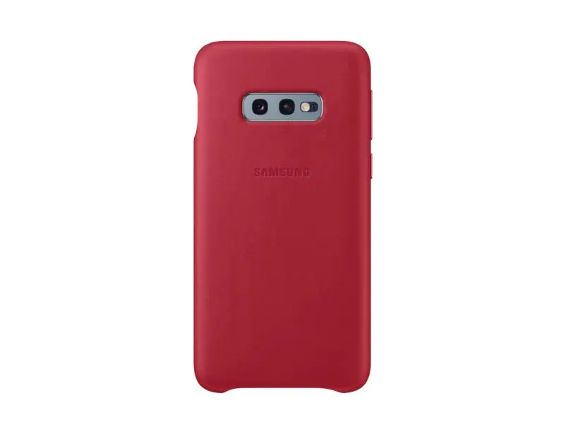 Samsung - Galaxy S10e Leather Cover Red