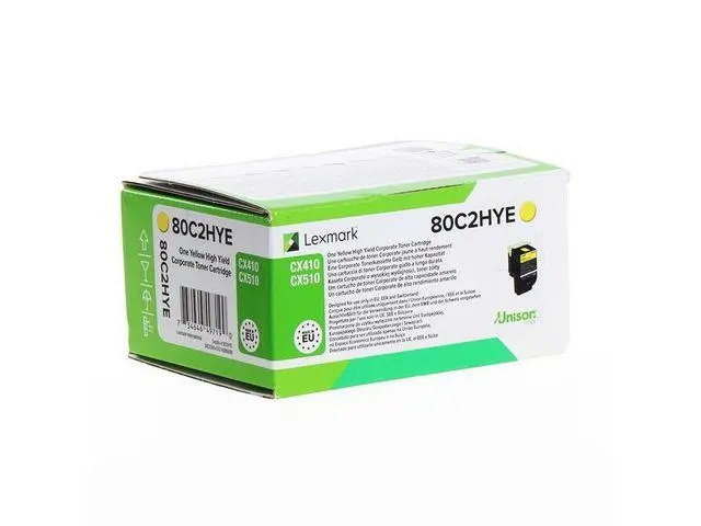 LEXMARK - 802HYE toner cartridge yellow standard capacity 3.000 pages 1-pack corporate
