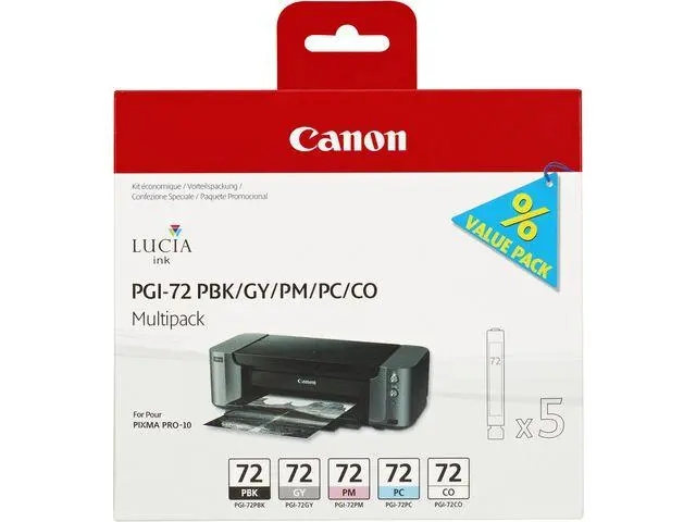 CANON - PGI-72 PBK/GY/PM/PC/CO MLTI PCK PGI-72 PBK/GY/PM/PC/CO MULTI PCK SUPL