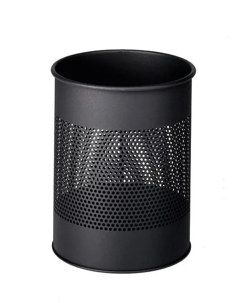 DURABLE - 3310-01 15 L Round Metal Black