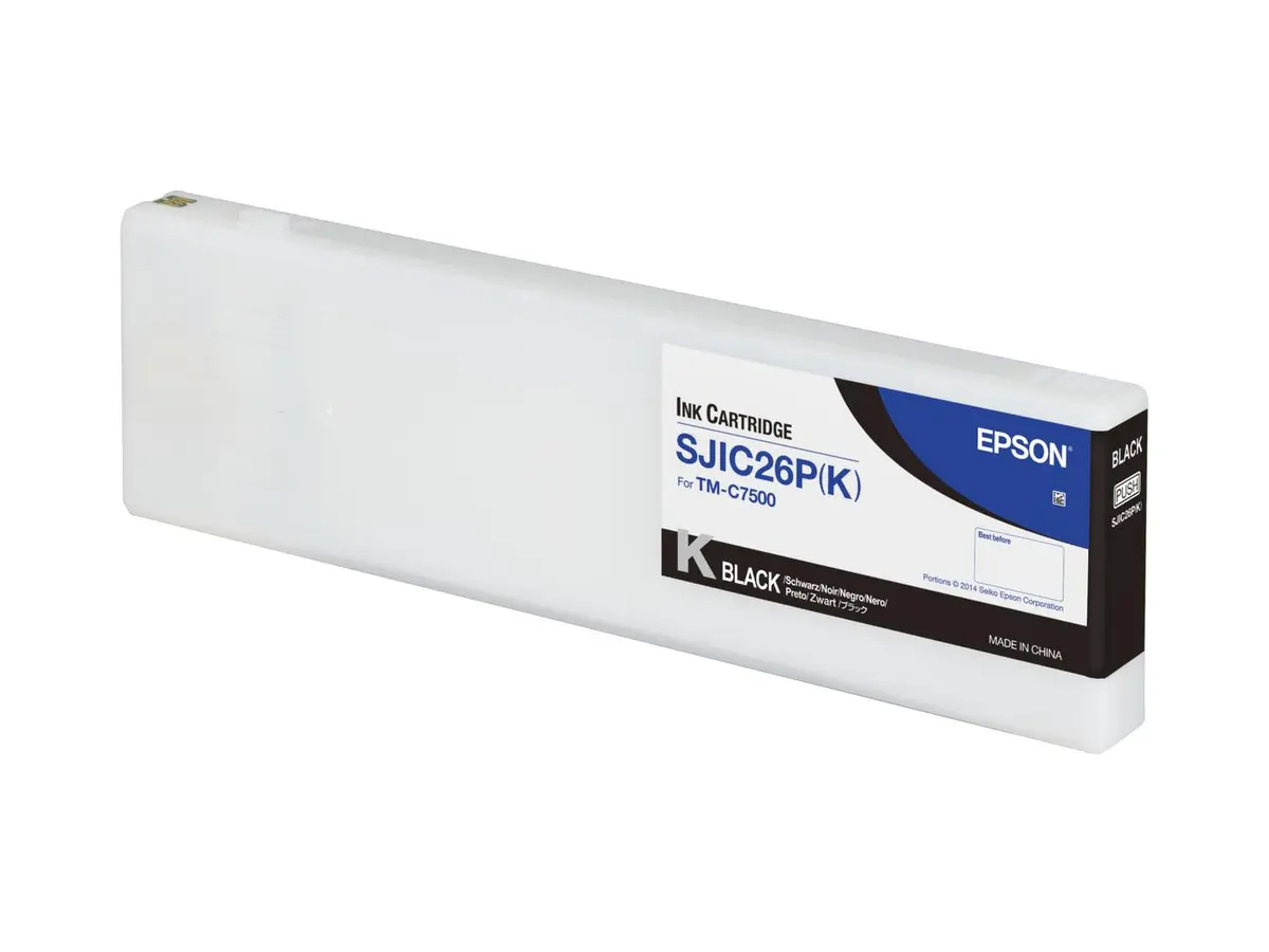 EPSON - SJIC26P(K) INK CARTRIDGE BLACK COLORWORKS C7500 SUPL