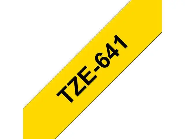 BROTHER - 18MM Black On Yellow Tape