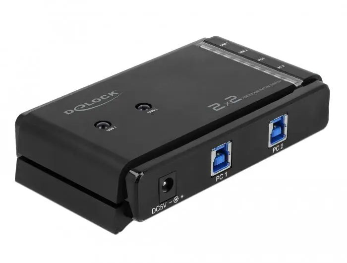 Delock - USB 3.0 Matrix Switch 2 x 2 - USB-periferdelesvitsj - 2 porter