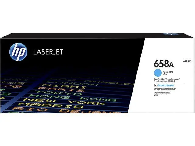 HP - 658A Cyan LaserJet Toner Cartridge