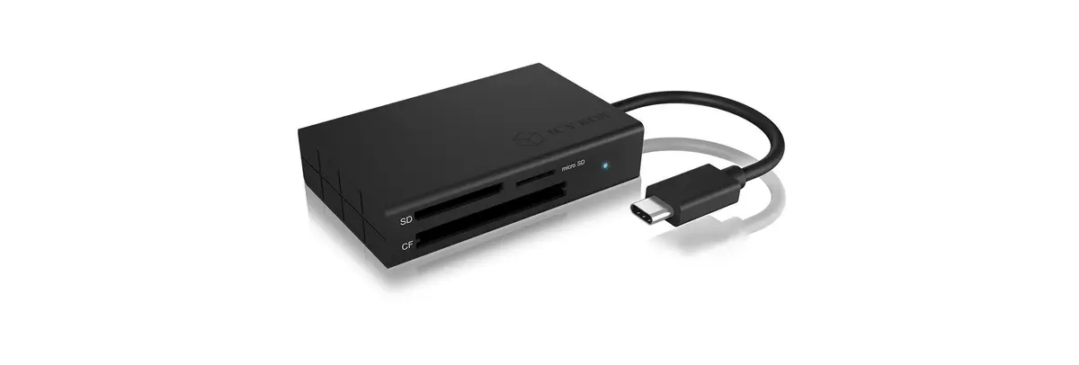 ICY BOX - External multi card reader USB 3.0 Type-C, CF, SD, microSD