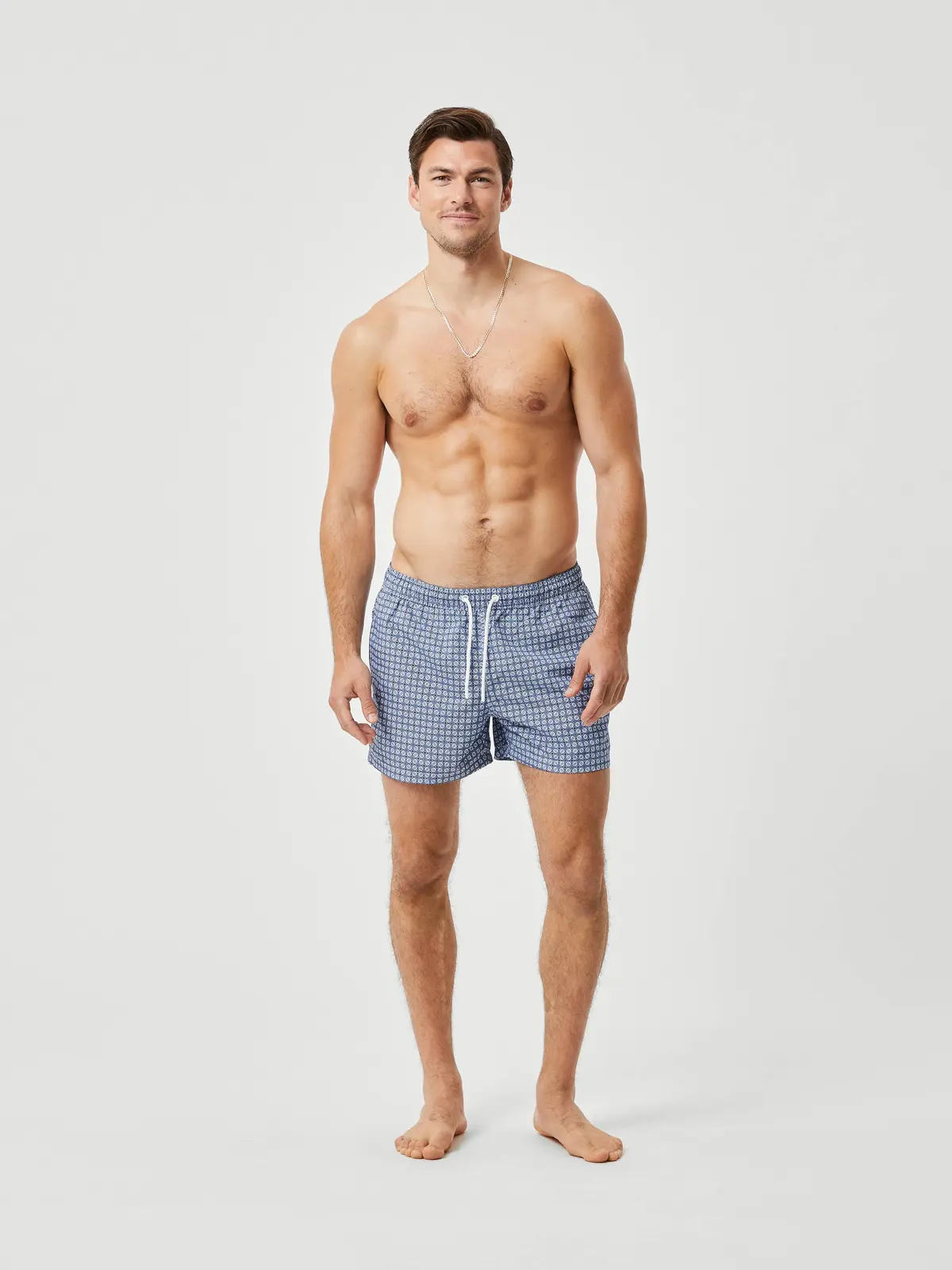 Borg Print Swim Shorts