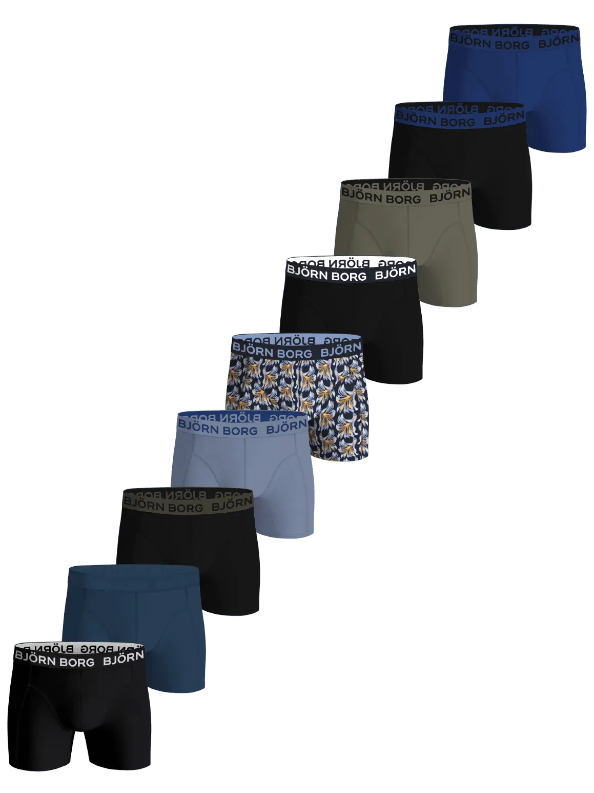 Cotton Stretch Boxers 9-pack