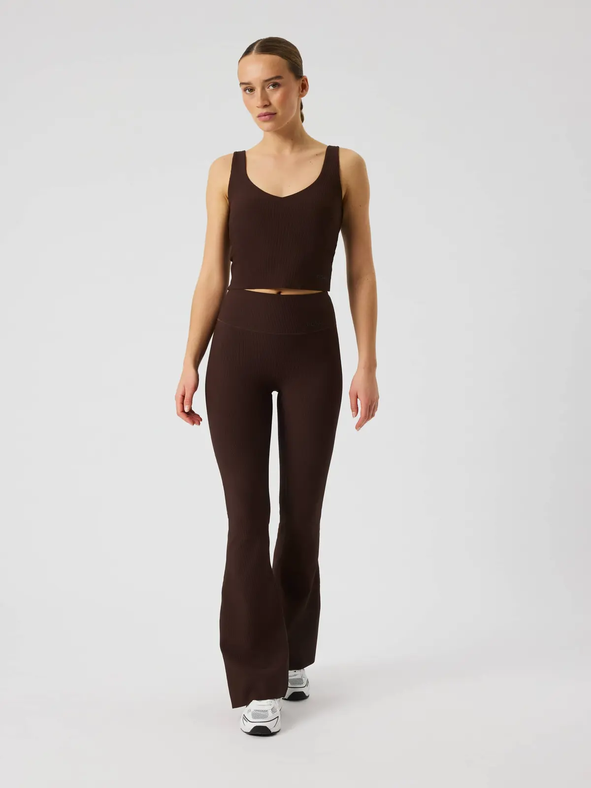 Studio Ribbed Flare Tights Tall