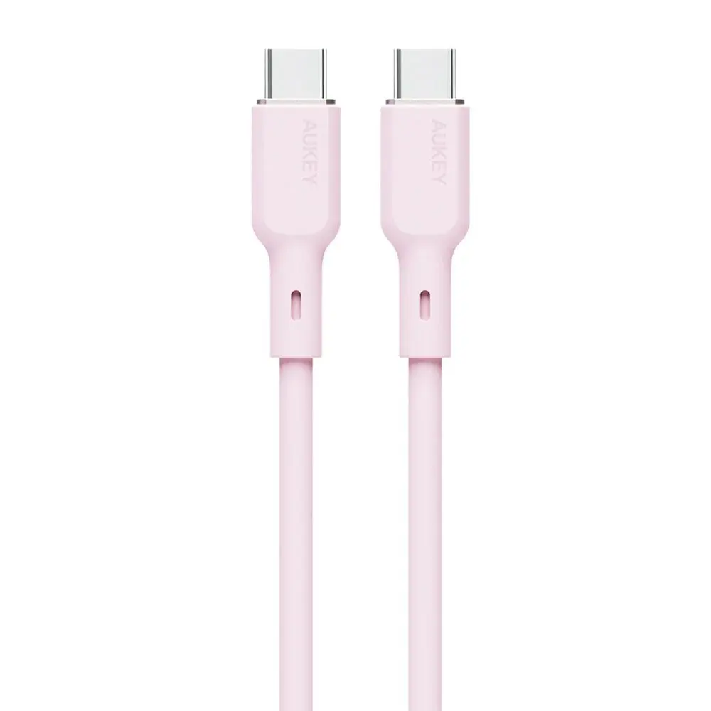 Aukey CB-SCC101 100W USB-C til USB-C-Kabel - 1m - Rosa