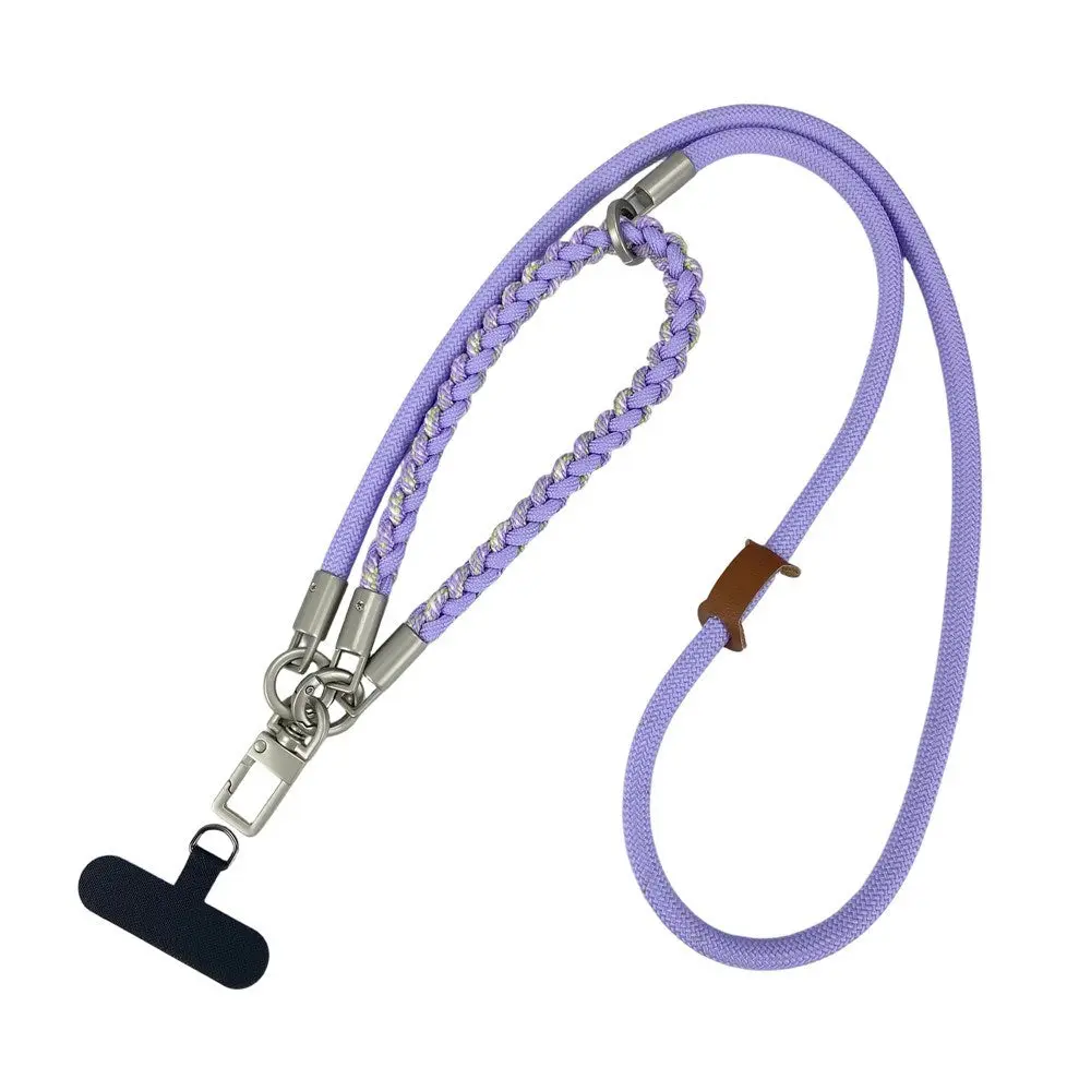 Flettet 3-i-1 Mobilstrop - 90cm / 30cm - Lilla