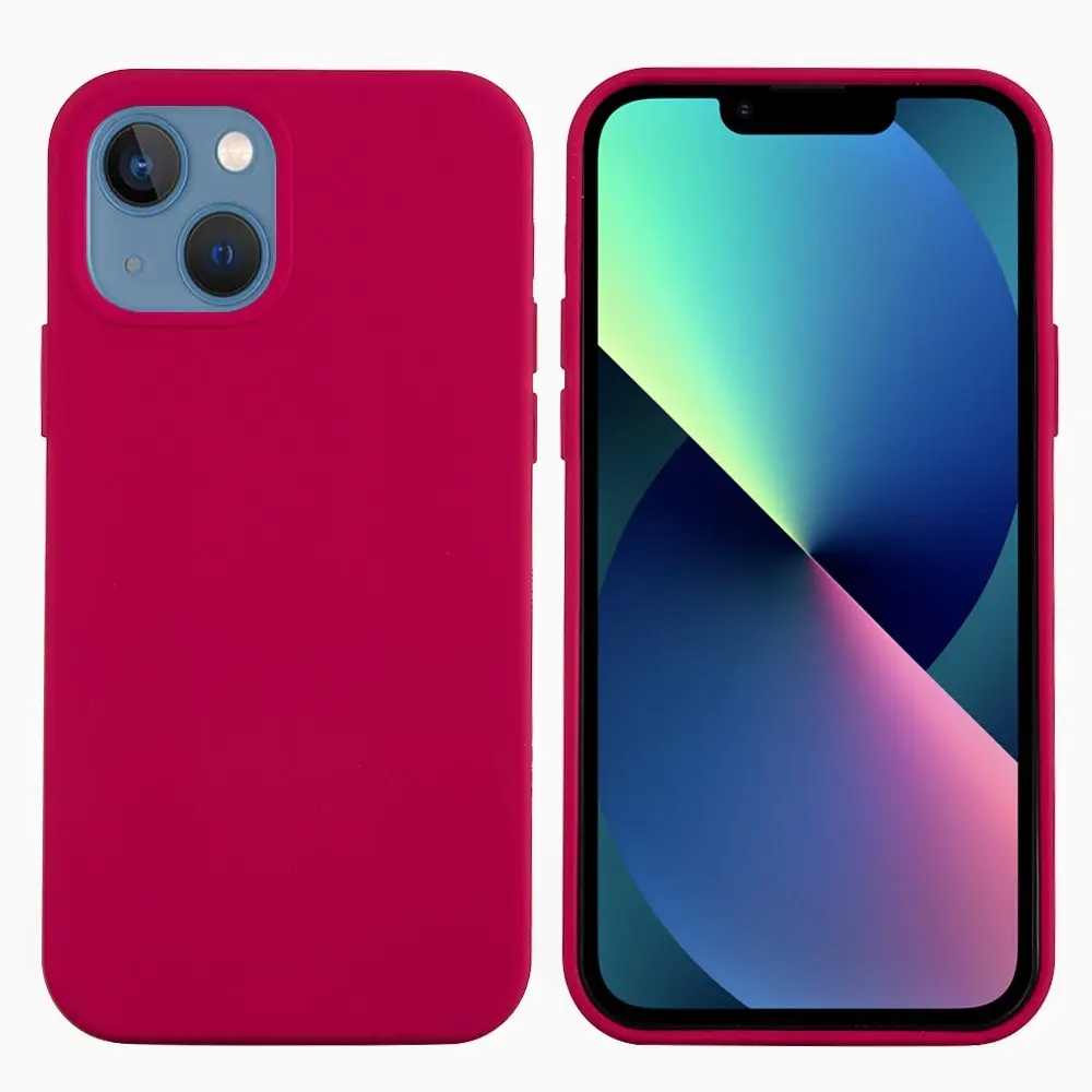 EIDERWOOD iPhone 13 Fôret Silikon Deksel - Mørk Rød