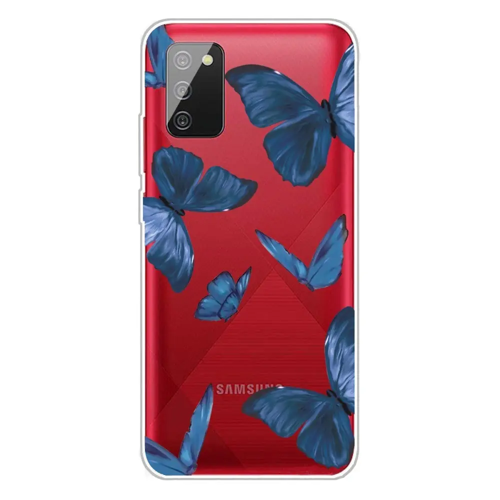 Samsung Galaxy A02s Fleksibelt Plastikkdeksel - Sommerfugler Print