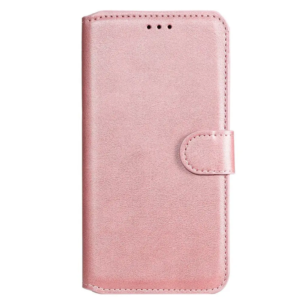 OPPO Reno6 Pro Flip Deksel i Kunstskinn med Lommebok og Magnetisk Lukking - Rose Gold