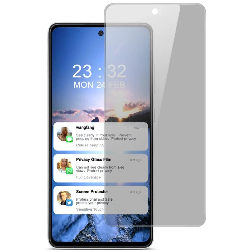 Samsung Galaxy A52s 5G / A52 (4G / 5G) Imak Anti-Peep Skjermbeskytter - Herdet glass