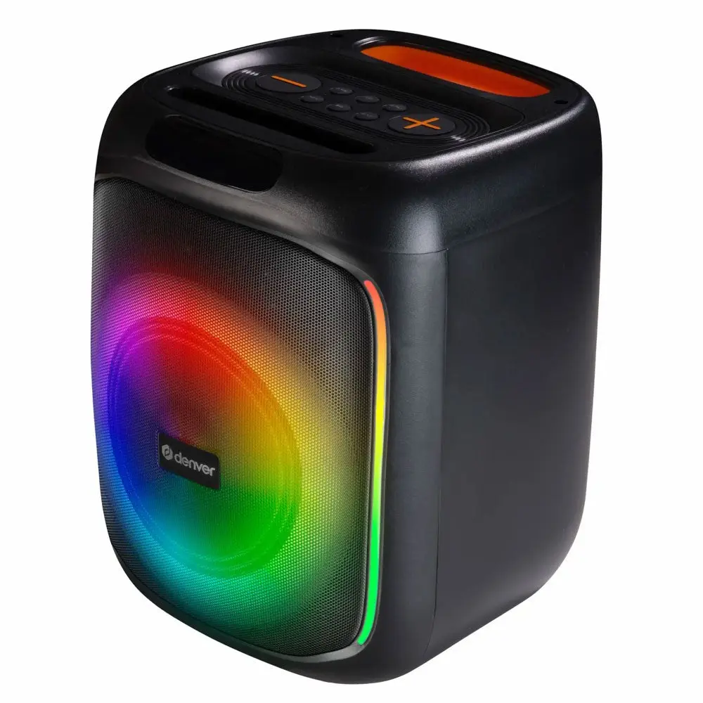 Denver BPS-165 Bluetooth Høyttaler m. Innebygd Lys - Svart