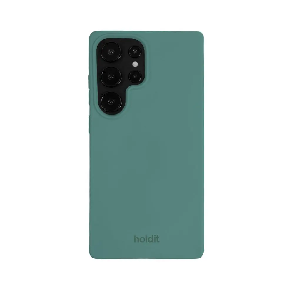 Holdit Samsung Galaxy S25 Ultra Soft Touch Silikon Deksel - Moss Green
