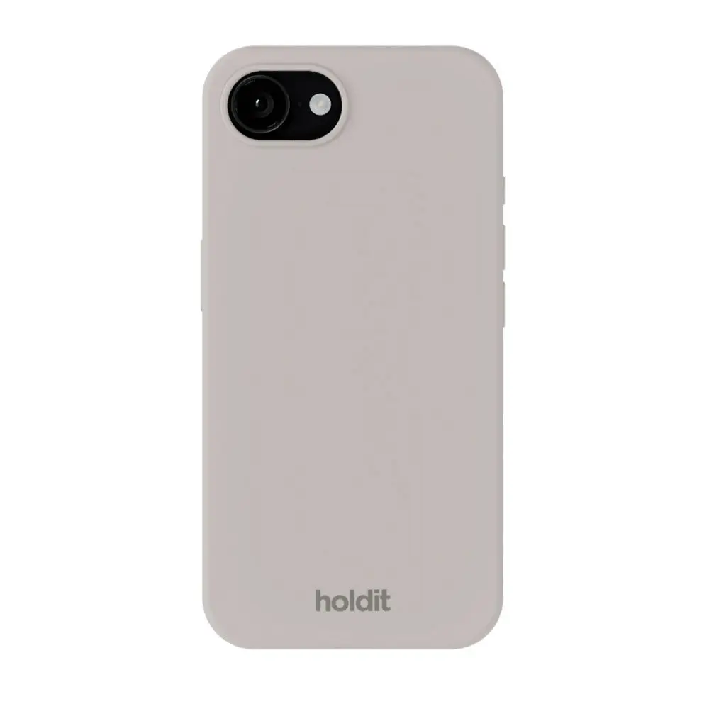 iPhone 17e / 16e Holdit Soft Touch Silikon Deksel - Wool Gray