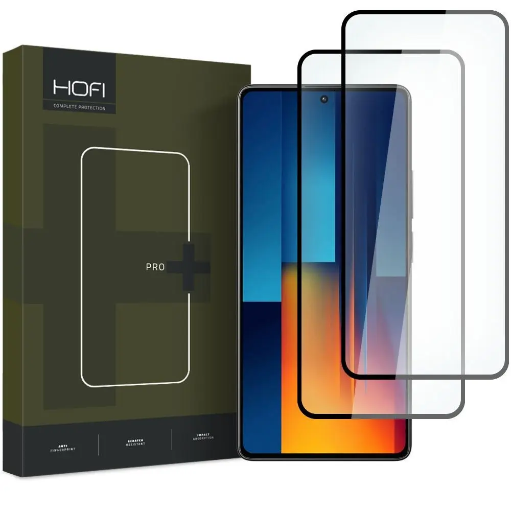Xiaomi Poco M6 Pro Hofi Glass Pro+ Skjermbeskytter - Case Friendly - 2-Pak