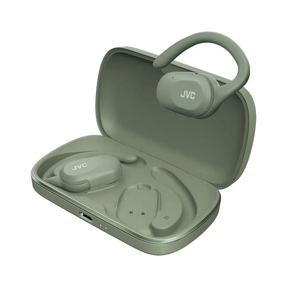 JVC Nearphones HA-NP40T True Wireless Open-Ear Hodetelefoner - Grønn