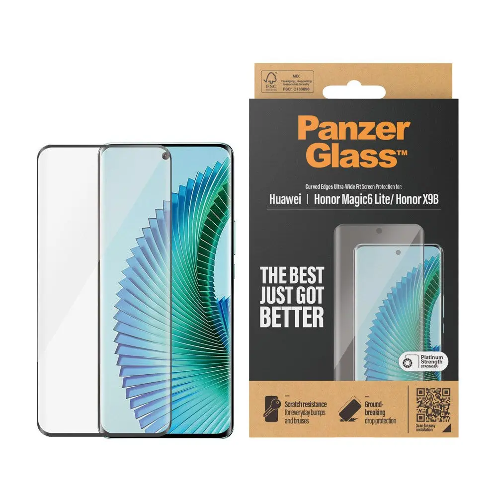 Honor Magic 6 Lite / Honor X9B - PanzerGlass Ultra-Wide Fit Skjermbeskyttelsesglass