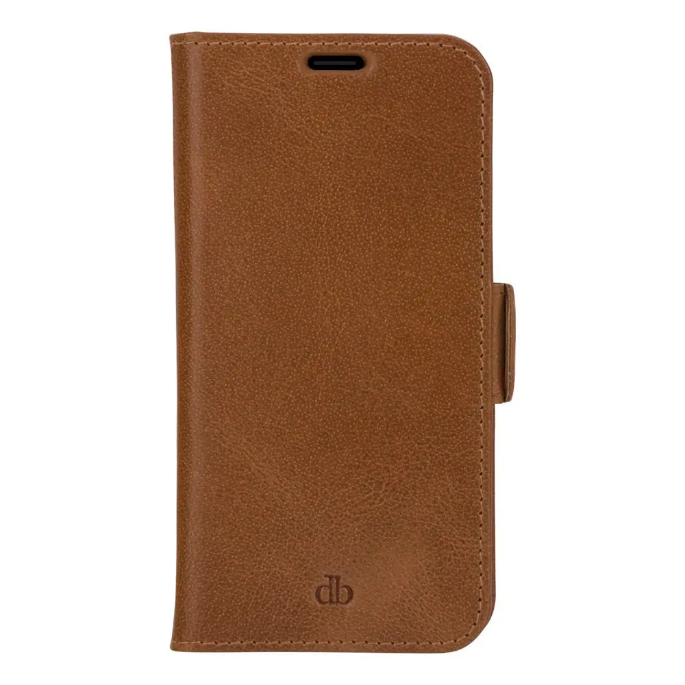 iPhone 13 Mini dbramante1928 Copenhagen Slim Ekte Skinn Deksel med Lommebok - Brun